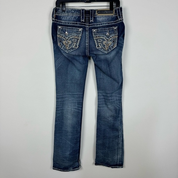 Rock Revival Low Rise Boot Cut Denim Jeans Western Rodeo Country - Picture 2 of 8